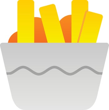 Poutine Vector Icon Design