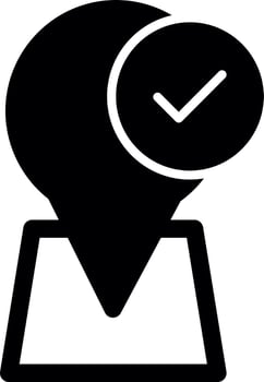 Arrived Destination Vector Icon Design