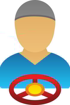 Driving Vector Icon Design