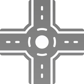 Roundabout Vector Icon Design
