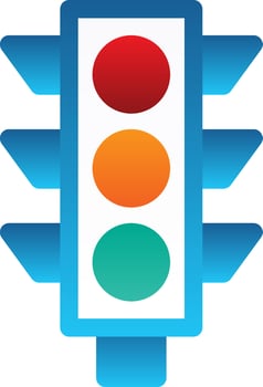 Traffic Light Vector Icon Design