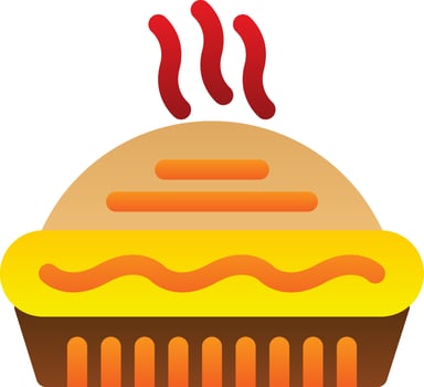 Pie Vector Icon Design