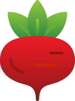 Beet Vector Icon Design