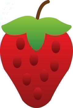 Strawberry Vector Icon Design