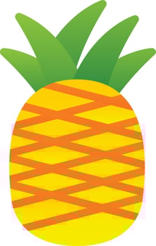 Pineapple Vector Icon Design