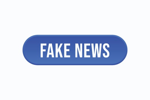 fake news button vectors. sign label speech bubble fake news vector