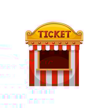 Ticket booth at the carnival illustration vector