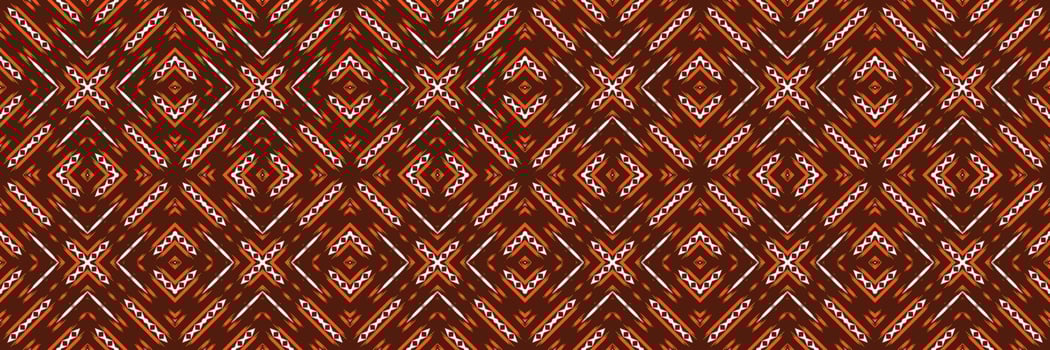 Batik Textile Ikkat or ikat stripes seamless pattern digital vector design for Print saree Kurti Borneo Fabric border brush symbols swatches cotton