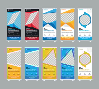 Corporate Business RollUp Banner Design or Stand Up Banner template vector