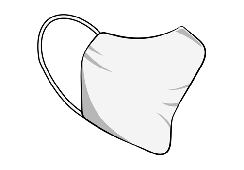 White Face Mask Protection Virus png