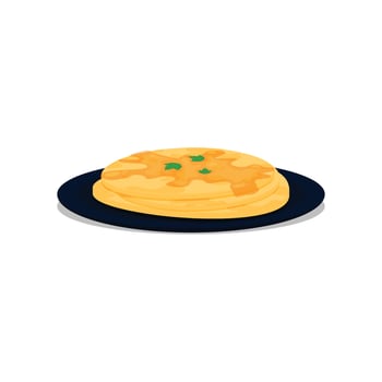Paratha India Food. Design with cartoon. vector