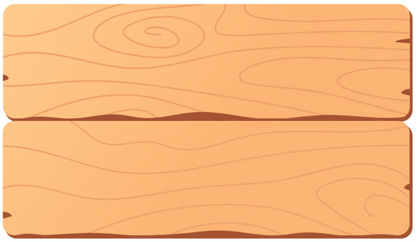 Cartoon wood plank signboard isolated png