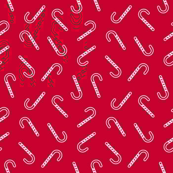 Candy Cane Seamless Pattern vector