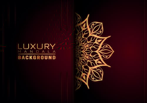 Luxury ornamental mandala background, arabesque style vector