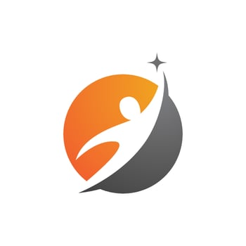 Human character logo sign vector