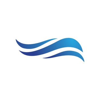 Water wave icon vector