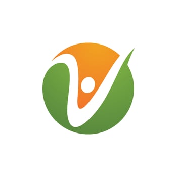 Human character logo sign vector