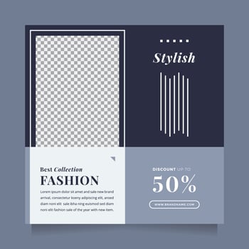 Stylish fashion sale design social media post and web banner template for digital promotion. Editable promotion design brand fashion and other product. Editable business and Instagram concept vector