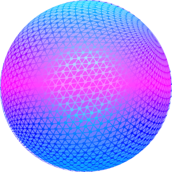 Ball circle tech fantasy 3d color for decorative web backgrounds png