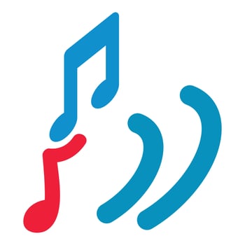 Musical symbol icon, isometric style vector