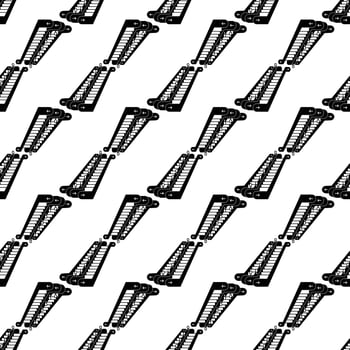 Double escalator pattern seamless vector