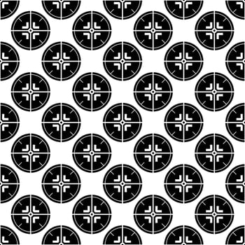 Modern sniper crosshair pattern seamless vector