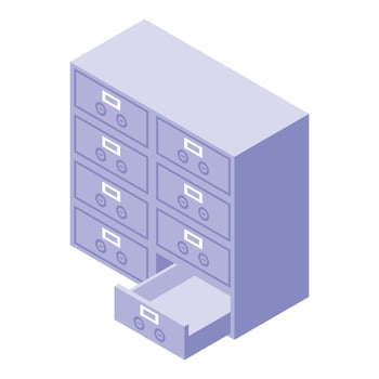 Bank deposit room icon isometric vector. People safe box vector