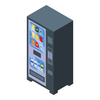 Drink machine icon isometric vector. Water bottle vector