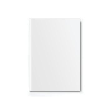 Book mockup icon in flat style. Cover template vector illustration on white isolated background. Blank notebook sign business concept.