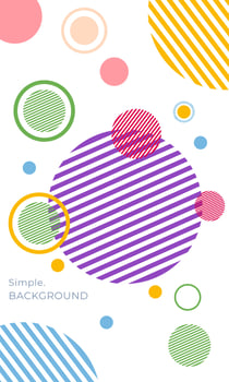 Vector of circle creative backgrounds describe a lot of memories for sociel media