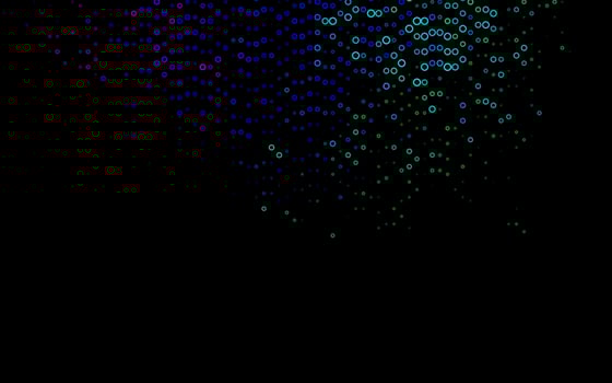 Dark Multicolor, Rainbow vector pattern with spheres.