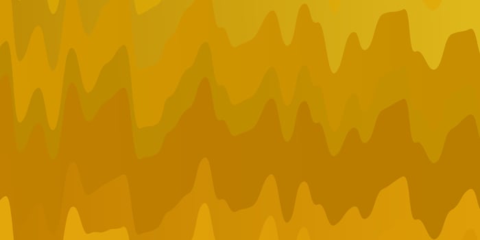 Dark Yellow vector template with curved lines.