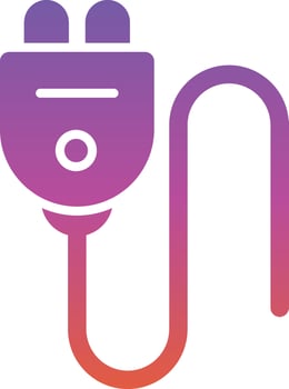 Plug Glyph Icon vector