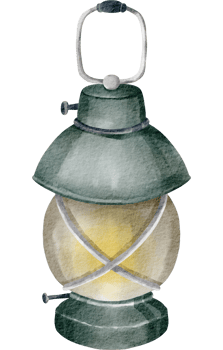 watercolor lantern clip art element png