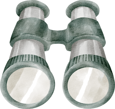 watercolor binoculars clip art element png