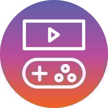 Game Streaming Line Vector Icon Design