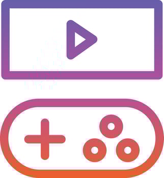 Game Streaming Line Vector Icon Design