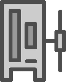 Server Line Vector Icon Design
