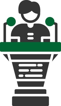 Politician Creative Icon Design vector