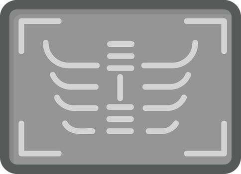 X Ray Creative Icon Design vector