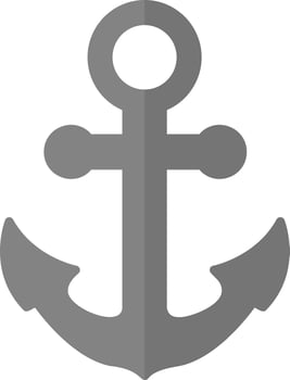 Anchor Creative Icon Design vector