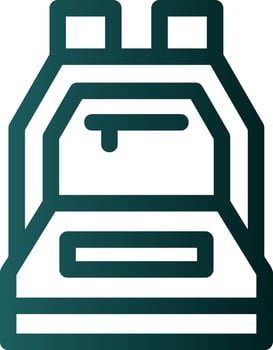 Backpack Vector Icon Design