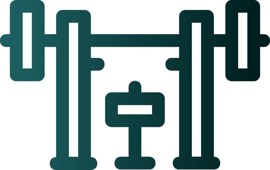 Weight Bar Vector Icon Design