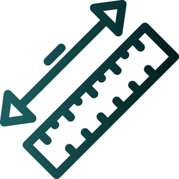 Measuring Tape Vector Icon Design