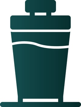 Protein Shake Vector Icon Design