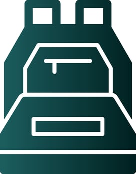 Backpack Vector Icon Design