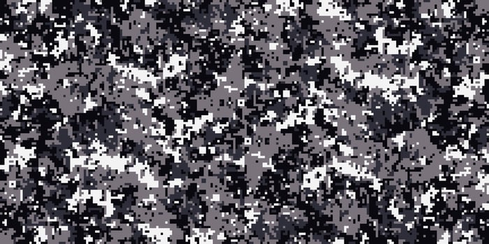 Pixel camouflage for a soldier army uniform. Modern camo fabric design. Digital military vector background.