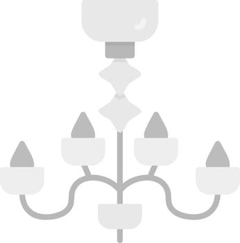 Chandelier Creative Icon Design vector