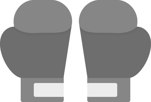 Boxing Gloves Creative Icon Design vector