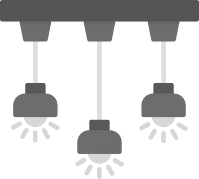 Ceiling Light Creative Icon Design vector